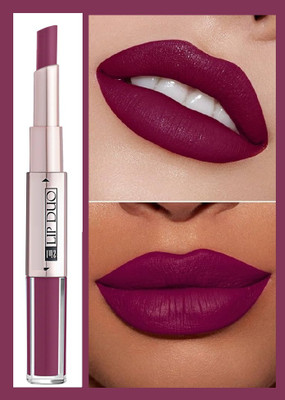AEPRUY MATTE LIPS LONG LASTING GLOSS MATTE LIPSTICK 2 IN 1(magenta pink, 10 ml)