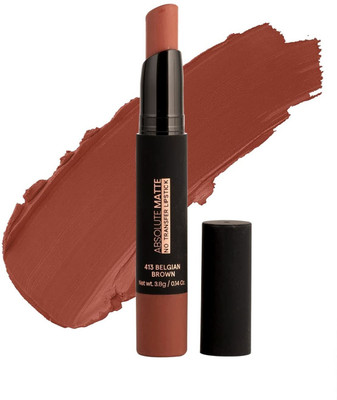 MYEONG Matte No Transfer Belgian Brown Colour Sensational Creamy Matte Lipstick(Brown, 3.5 g)