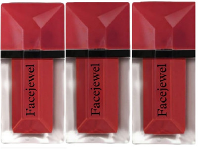 Facejewel Velvet Matte Non Transfer Lip Gloss Light And Thin Smooth And Long Lasting(Red, 13.5 ml)
