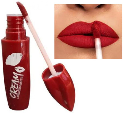Luipui waterproof red color liquid lipstick pack of 1(red, 6 ml)