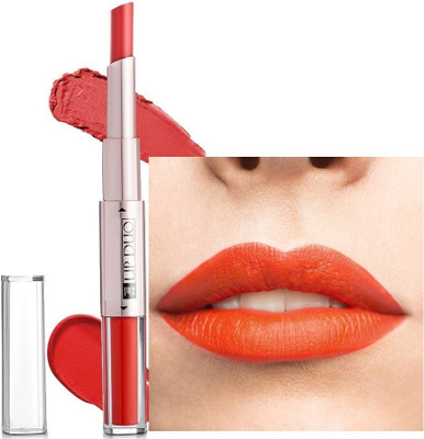 DARVING Orange Punch 2 in 1 No Transfer Matte Lipstick(ORANGE, 12 ml)