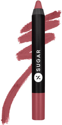 SUGAR Cosmetics Matte As Hell Crayon Lipstick(07 Viola, 2.5 g)