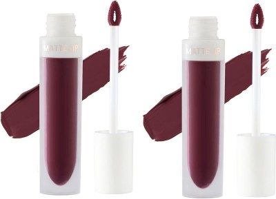 ADJD Combo Matte Liquid Non-Transfer & Waterproof Lipstick for Womens Dark Maroon(Dark Maroon, 9 ml)