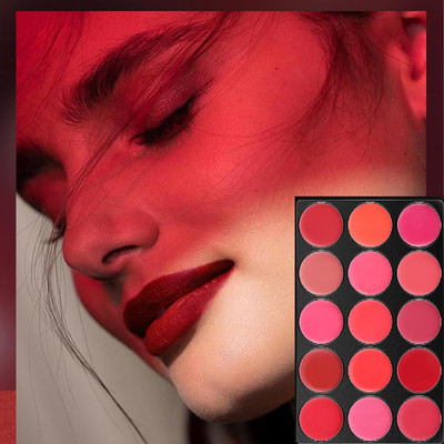 USBK matte face mouth red lipstick velvet smooth lipstick long-lasting(MULTI-COLOR, 15 g)