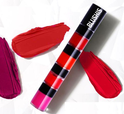 BLUSHIS Ultra Pigmented 4 IN 1 Matte Lip Color(Multicolour, 9 ml)