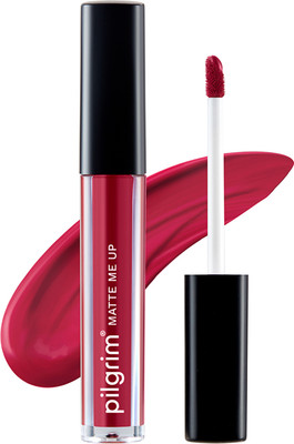 Pilgrim Up! All Day Rich Colour Non-Drying And Transfer Proof Liquid Lipstick(Pink Climax 12, 3 ml)
