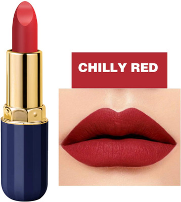 YAWI Perfect Velevt Matte Lipstick Waterproof Long Last Matte Lip Colour(Chilly Red, 3.8 g)