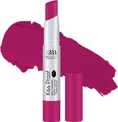 Beauty Berry Kiss Proof Long Lasting Non Transfer Creamy Matte Lipstick(Magenta, 2.1 g)