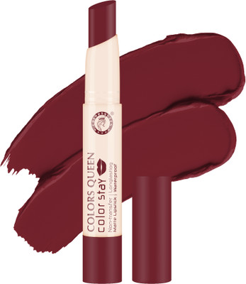 COLORS QUEEN Color Stay Long Lasting Non Transfer Matte Lipstick(Deep Cranberry, 2.1 g)