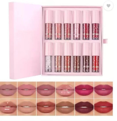 B inik MY HANDAIYAN Liquid matte Lipstick 12Pcs Set waterproof long lasting(multicolour, 5 ml)