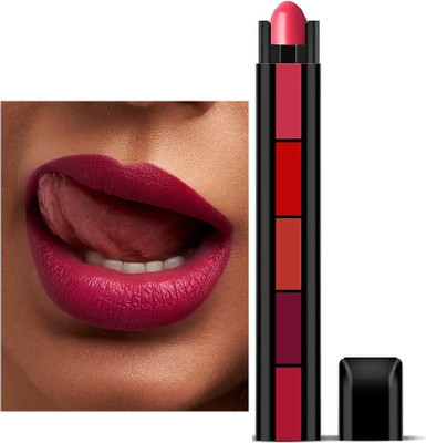 Arcanuy Matte Ultra Smooth 5 in 1 Lipstick(MULTICOLOR, 6 g)