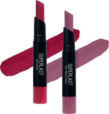 Me-On Superlast Lipstick (Shade 08,17)(Fuschia,Faux, 2 g)