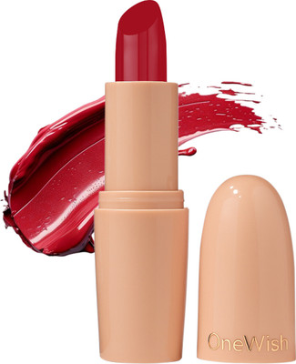 One Wish Creamy Matte Lipstick | 8 Hrs Long Lasting | Smooth & Soft Creamy Finish(Queen of Hearts, 3.8 g)