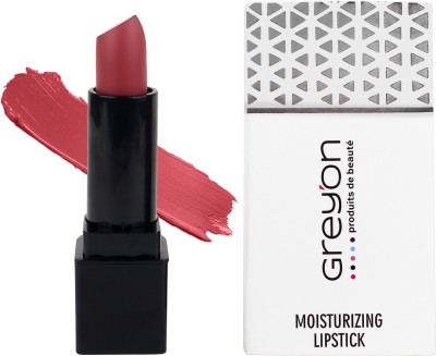 Greyon Moisturizing Dusty Red Lipstick 607(Pastel Red, Dull Red, 3.5 g)