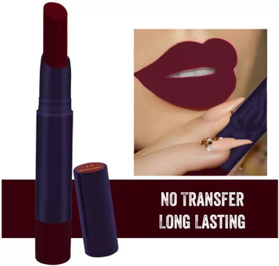 Yuency Lip Lock No Transfer Matte Lipstick(burgundy, 3.8 g)