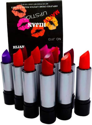 BLUST&FAMME Combo Balm Matte Lipstick set of 12 (red, 3.5 g)(multicolor, 5 ml)