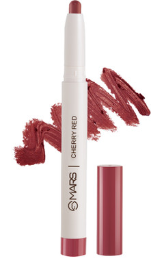 MARS Non-Transfer Long Lasting Poppins Rotating Matte Lip Crayon(Cherry Red-02, 1.3 g)