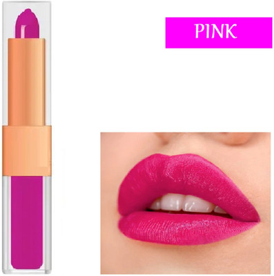 Luipui Pro Matte Liquid 2 in 1 Lipstick / Longlasting, Waterproof(PINK, 6 ml)