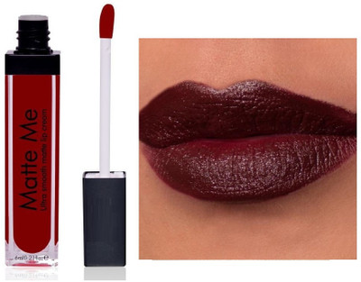 Libline Full Coverage Waterproof Long Lasting Liquid Lipstick(MAROON, 6 ml)