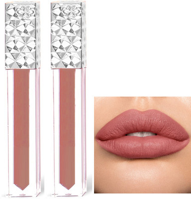 tanvi27 Combo Non Transfer Waterproof Longlast Matte Liquid Lipstick Coral(Coral, 10 ml)