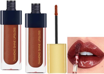 ADJD Comob Diamond Shine Lip gloss for Shine, Glamour for Glossy Effect Coffee shine(Coffee shine, 12 ml)