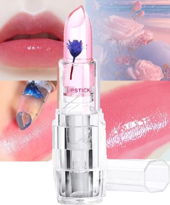 KAIASHA Jelly Flower Lipstick Natural Pink Lips Lip Jelly Long Lipstick Color Crystal(pink, 15 g)