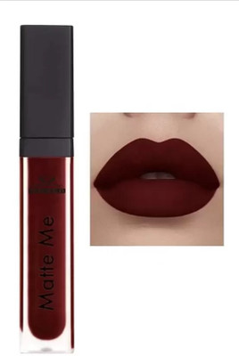 Adore Beauty Transfer Smudge Proof Longlasting Liquid Matte Lipstick (Maroon, 8 ml)(red, 1 ml)