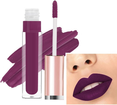 GABBU Matte Long Lasting Non Transfer Water & Smudge Proof lipstick Purple(Purple, 8 g)
