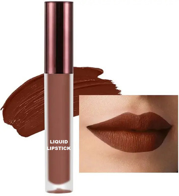EVERERIN MATTE FINISH LIQUID LIPSTICK WATER PROOF AND SMUDGE PROOF21(BROWN, 3.5 g)