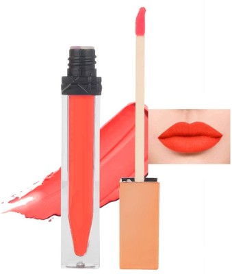 Emijun orange matte fginish liquid lipstick(orange, 9 g)