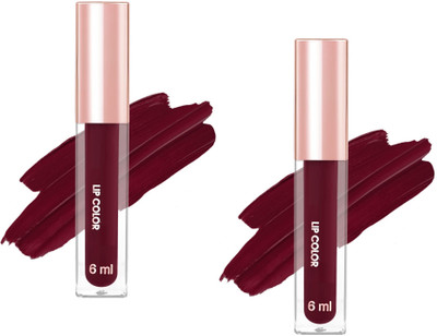 Bijlan Cosmetic Best Long Lasting Kiss Proof Tined Mattie Liquid Dark Maroon Lipstick(DARK MAROON, 12 ml)