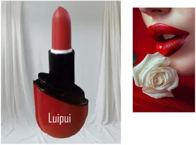 Luipui awesome red color lipstick in crayon pack of 1(red, 6 g)