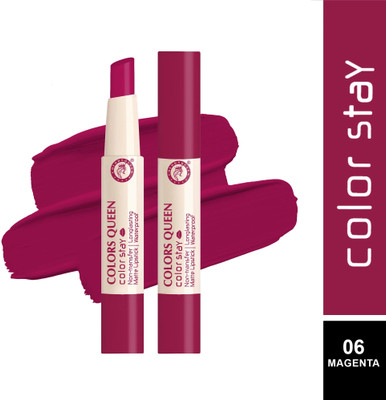 COLORS QUEEN Color Stay Lightweight Long Lasting & Non Transfer Matte Lipstick(Magenta, 2.1 g)