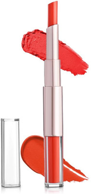 Arcanuy 2 in 1 liquid and matte water proof lipstick(orange, 12 ml)