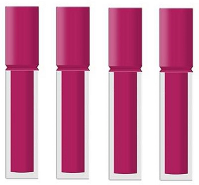 Luipui LONG LASTING LIQUID LIPSTICK PURPLE COLOR LIPSTICK PACK OF 4(PURPLE, 28 ml)
