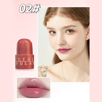 DAIMANPU GEGE BEAR Jelly Mirror Lip Mud Lipstick, Hydrating, Non-Fade FDA Approved(Shade 02, 5 g)