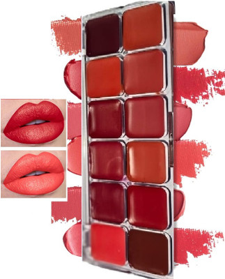 USBK Matte Ultra Pigmented Waterproof Lip Palette Lipstick(MULTI-COLOR, 24 g)