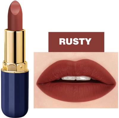 GABBU Non Transfer Longlasting And Lightweight Creamy Matte Finish Lipstick(RUSTY, 3.8 g)