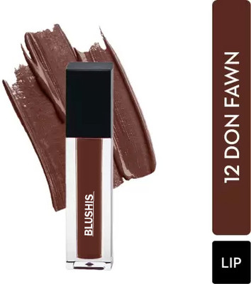 BLUSHIS Longlasting Waterproof & Ultra Smooth Liquid Matte Lipsick(Dark Brown, 3 ml)