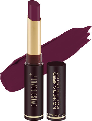 SWISS BEAUTY Non_Transfer Matte Lipstick (SB-209-21)(Bold Wine, 2 g)