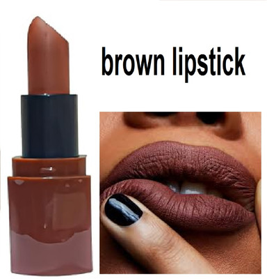 Luipui DARK BROWN MATTE LOOK LIPSTICK PACK OF 1(BROWN, 6 g)