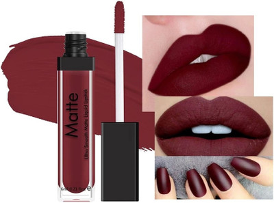 MYEONG Ultra Smooth Matte Lip Maroon Color Lipstick(maroon, 6 ml)
