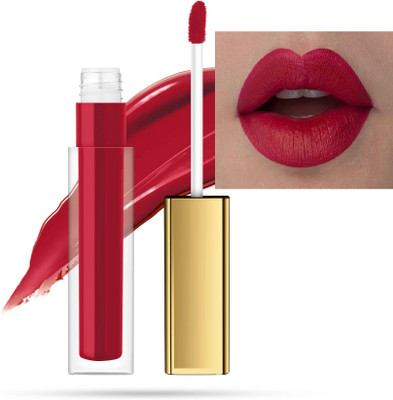 WOONGMI Liquid lipstick matte waterproof & Longlasting(Red, 6 ml)
