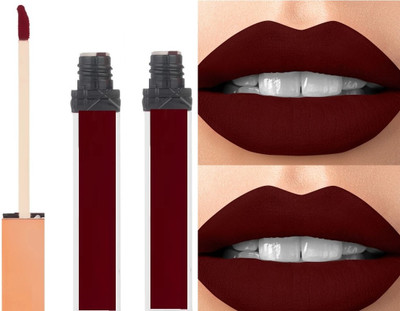 Jiwoo Waterproof Long Lasting Matte lipgloss Bloodmoon Maroon(MAROON, 12 ml)