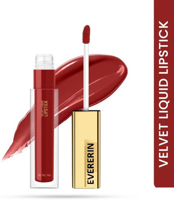 EVERERIN LIQUID MATTE NON TRANSFER LIPSTICK(DARK RED, 4 ml)