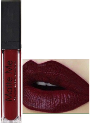 ADJD Waterproof & Kiss Proof Dark Maroon Matte Me Lipstick(DARK MAROON, 6 ml)