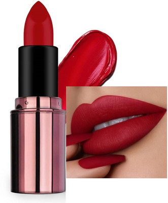 GULGLOW99 Non Transfer Smudge Proof Long Lasting Matte Lipstick(Bloody Red, 4 g)