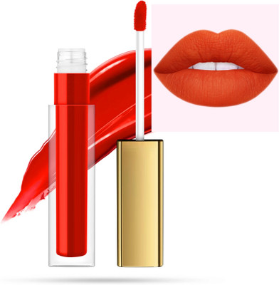 WOONGMI Proffesional Longlasting Waterproof & Ultra Smooth Liquid Matte Lipsick(Red, 6 ml)