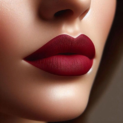 GABBU New Smudge Proof & Kiss Proof Dark Maroon Matte e Lipstick(dark red, 6 ml)