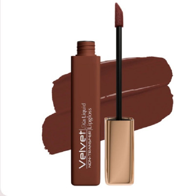CATERINACHIARA Non Transfer Smudge Proof Longlasting Liquid Matte Lipstick(BROWN, 6 ml)